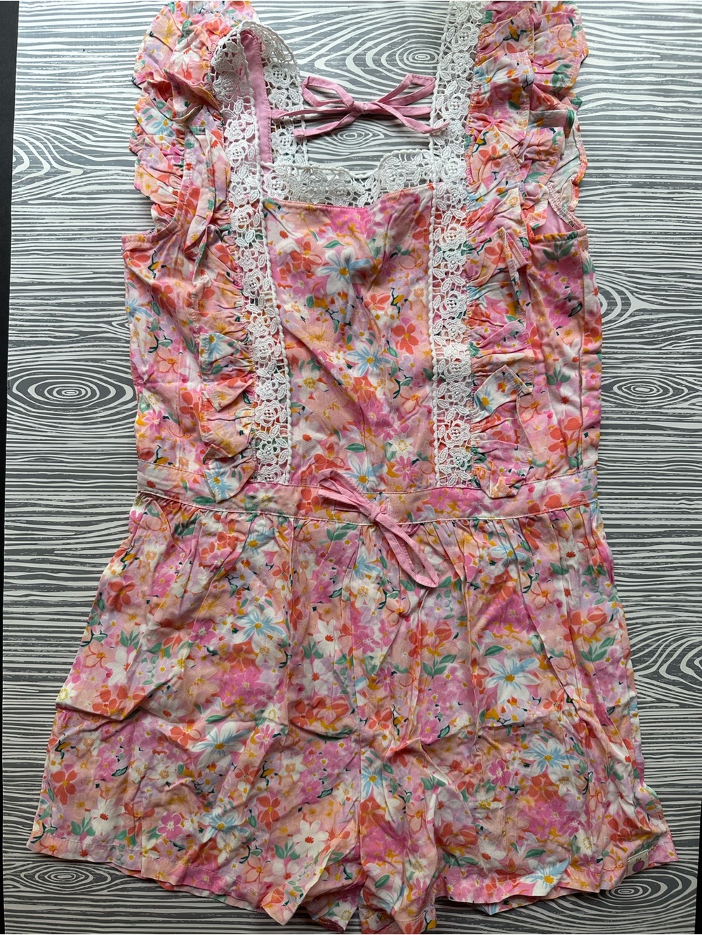 cheeky plum Abby Romper Apricot size 12